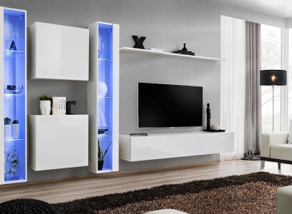 Designer Modern Wohnwand Luxus Regale Komplett Wand Schrank Wohnzimmermöbel